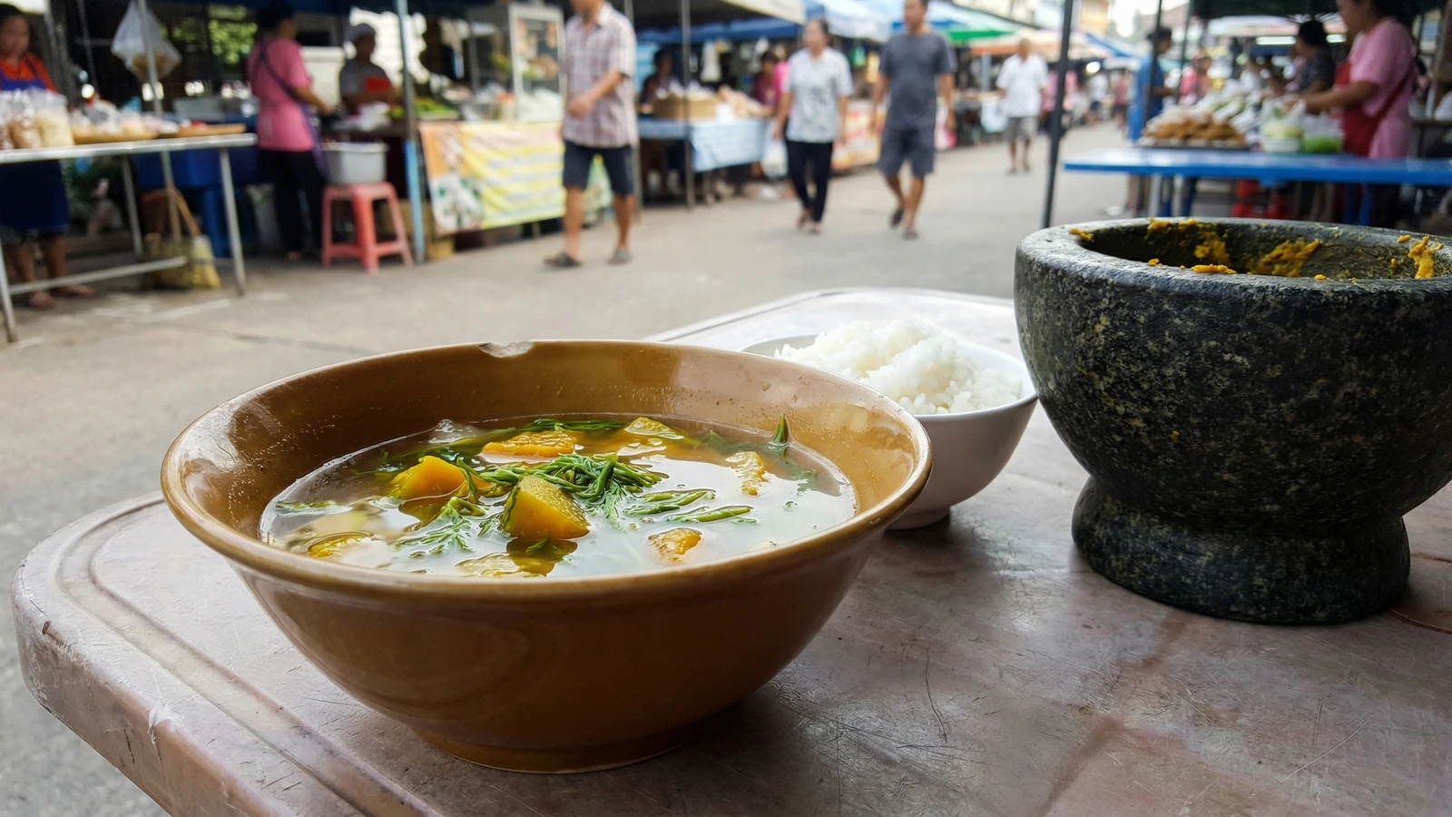 Southern Vegetable Soup (Sup Pak Tai)