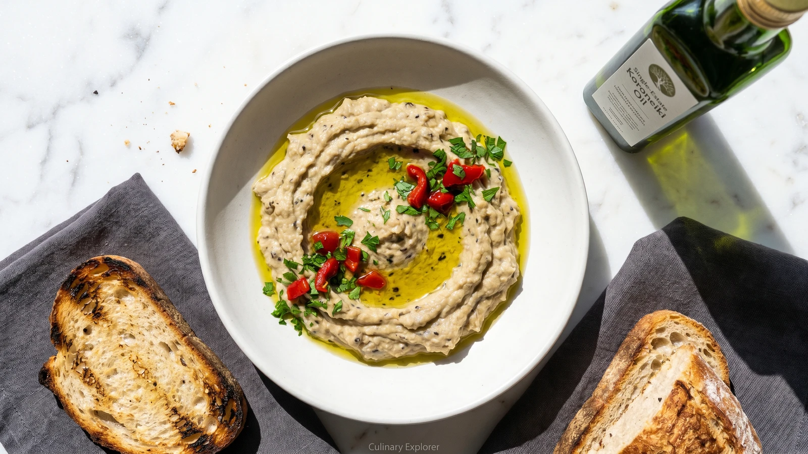 Macedonian Melitzanosalata (Μελιτζανοσαλάτα Μακεδονίτικη)