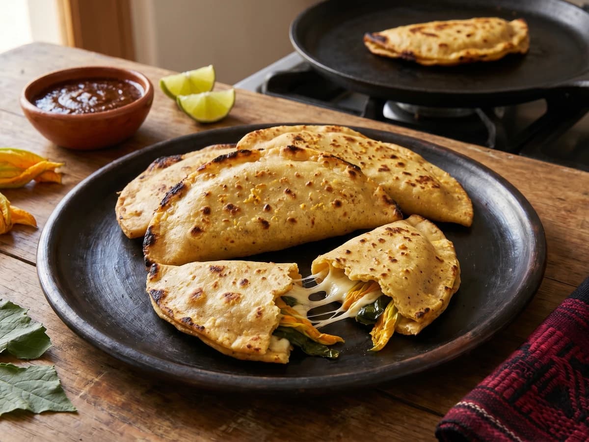 Empanaditas de Quesillo y Flor de Calabaza - Chef Lupita