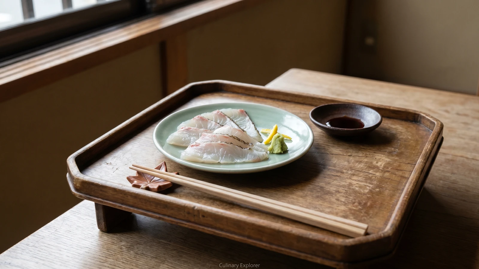 Kelp-Pressed Sea Bream (鯛の昆布締め, Tai no Kobujime)