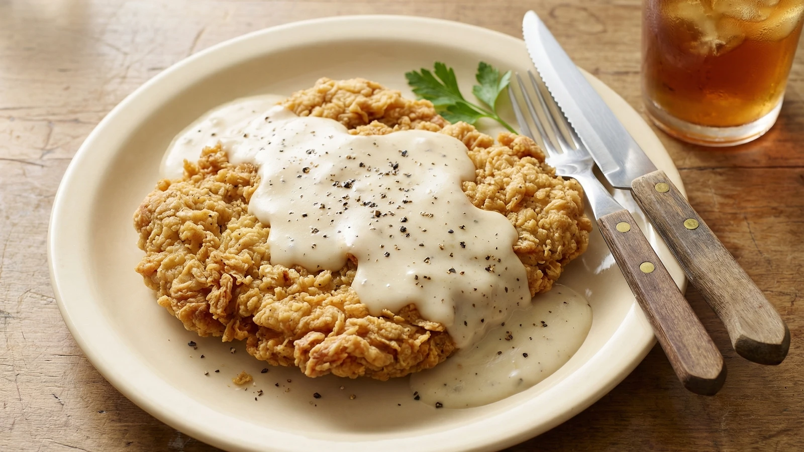 Chicken Fried Steak with Cream Gravy