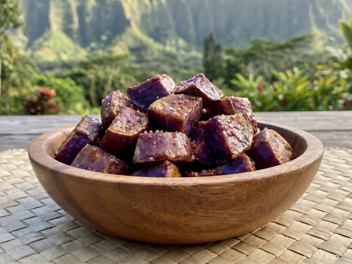 ʻUala Kō (Hawaiian Honey-Roasted Sweet Potato) - Chef Makoa
