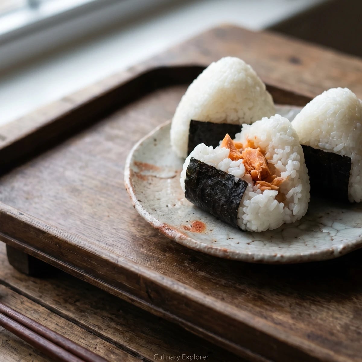 Shake Onigiri (鮭おにぎり, salted-salmon rice ball)