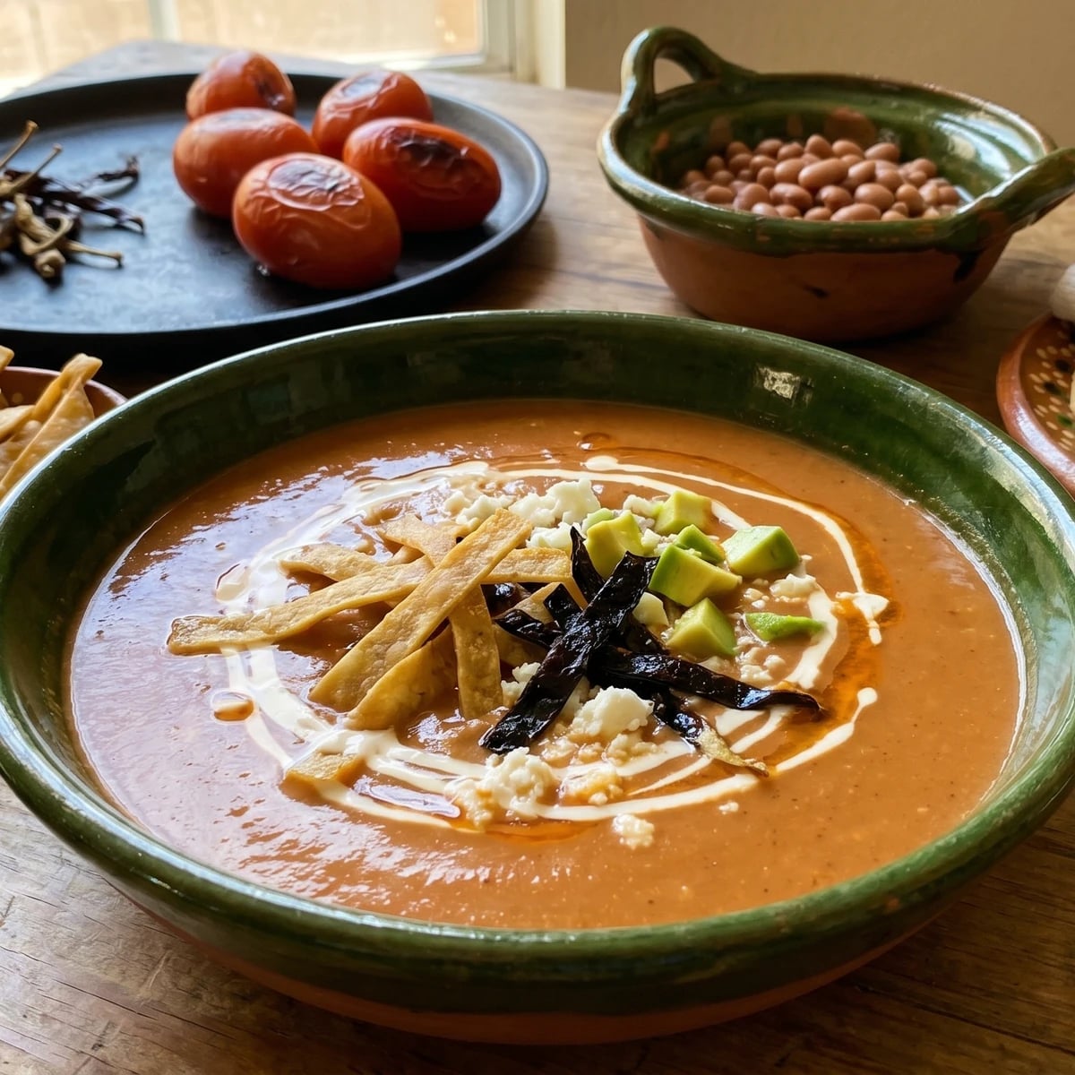 Pátzcuaro Bean Soup (Sopa Tarasca)