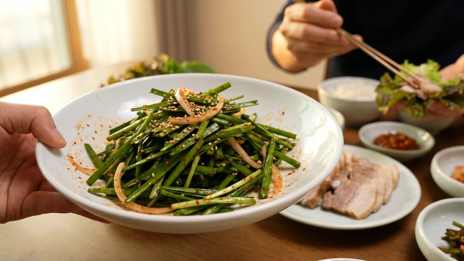 Buchu-muchim (Garlic Chive Salad)