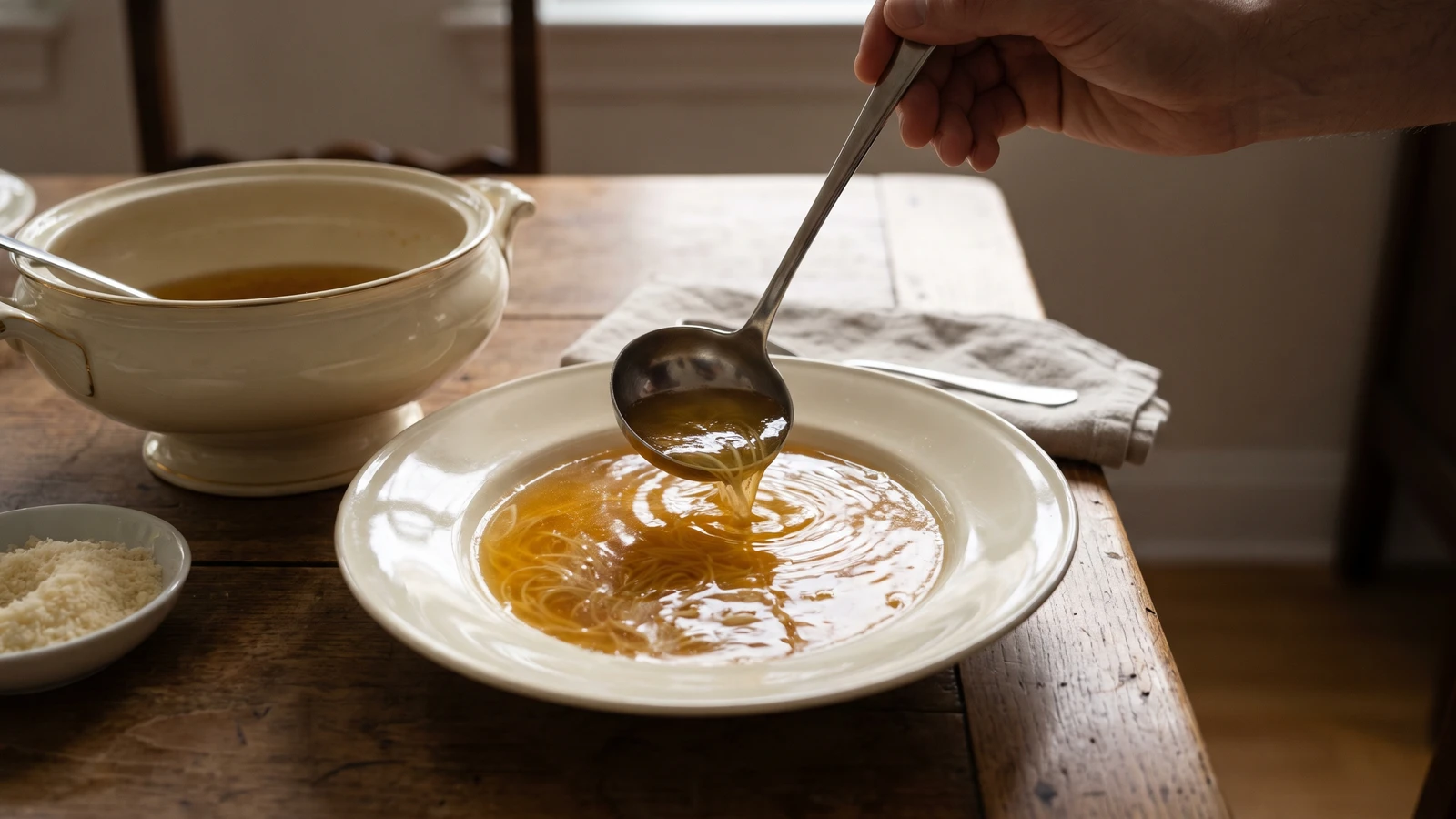 Consommé aux Cheveux D’Ange