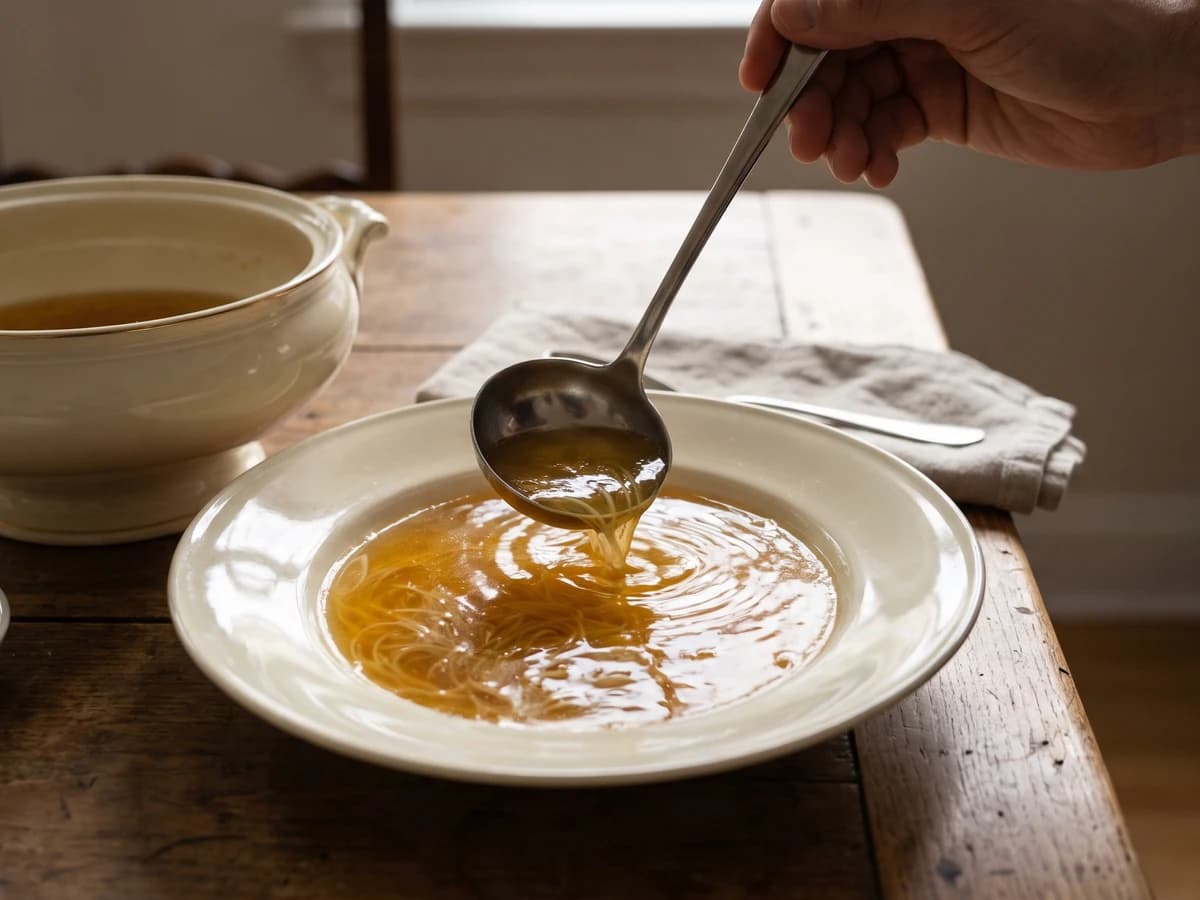Consommé aux Cheveux D’Ange - Chef Juliette