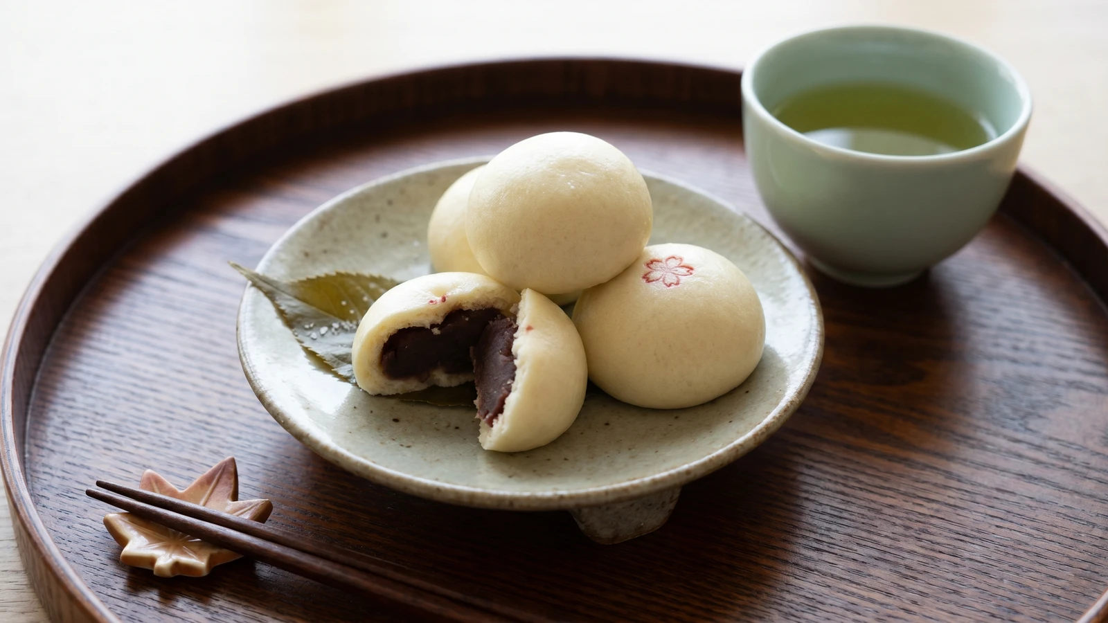 Saka Manjū (酒饅頭, sake-leavened sweet buns)