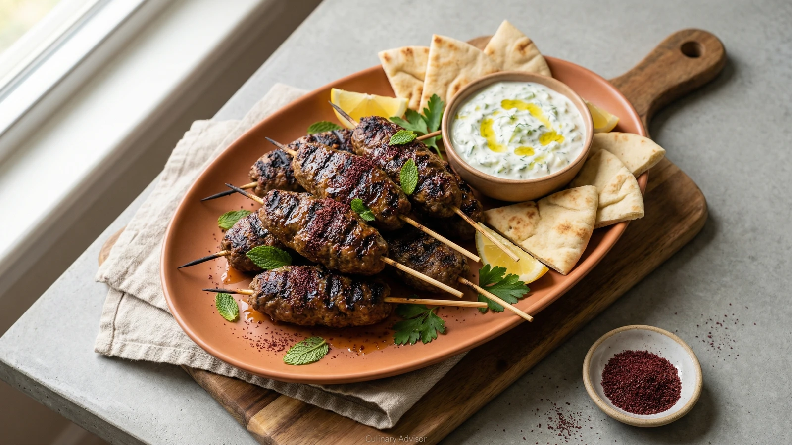 Mediterranean Lamb Kofta Skewers