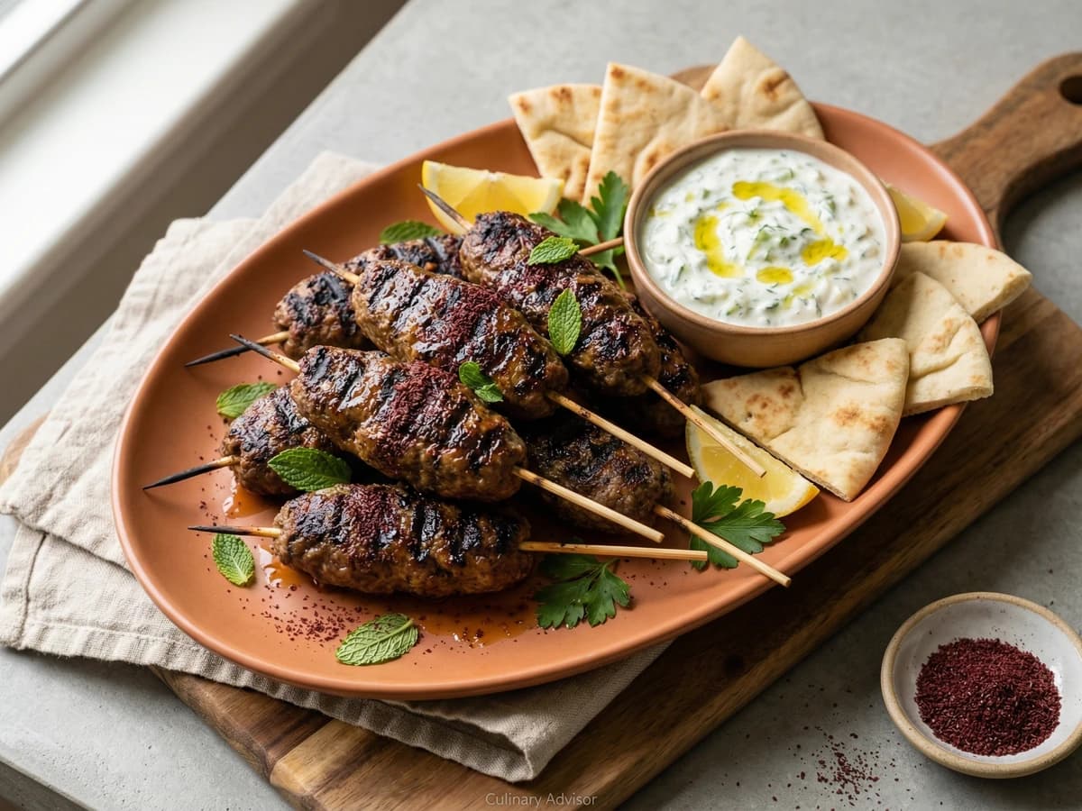 Mediterranean Lamb Kofta Skewers - Chef Dean