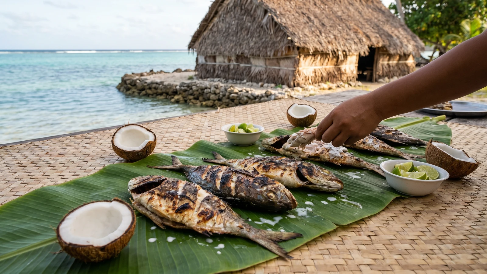Tunu (Tuvaluan Grilled Reef Fish with Lime and Coconut)