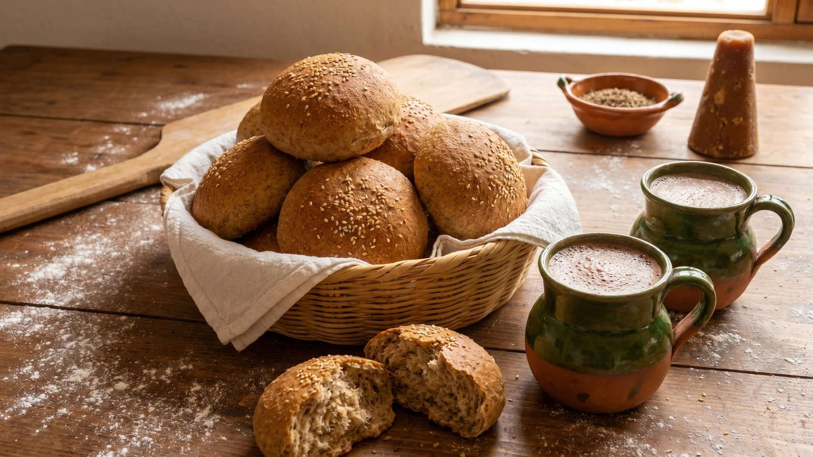 Michoacan Whole-Wheat Buns (Semas de Trigo)