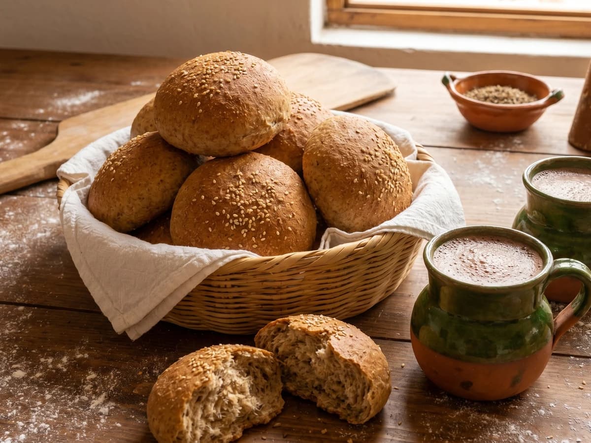 Michoacan Whole-Wheat Buns (Semas de Trigo) - Chef Lupita