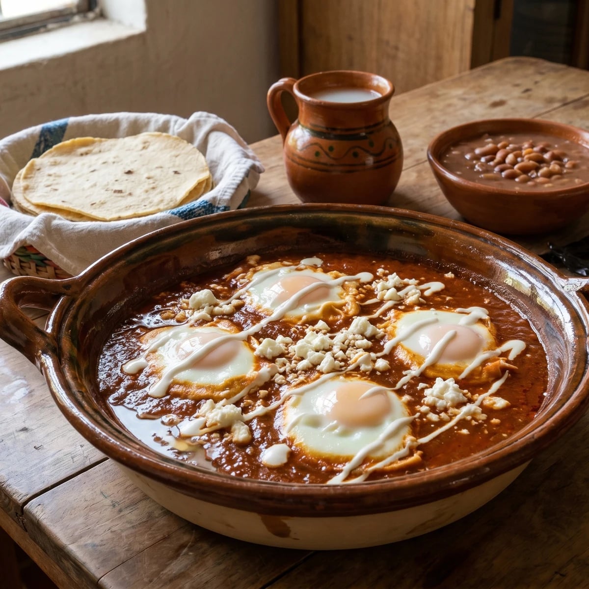 Huevos en Salsa de Pulque