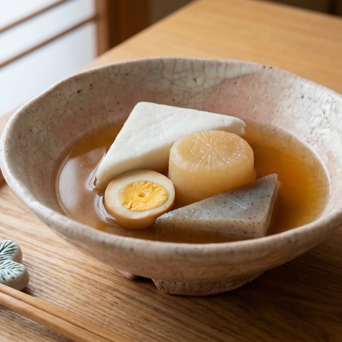 Hanpen Oden (はんぺんおでん, puffed fish cake stew)