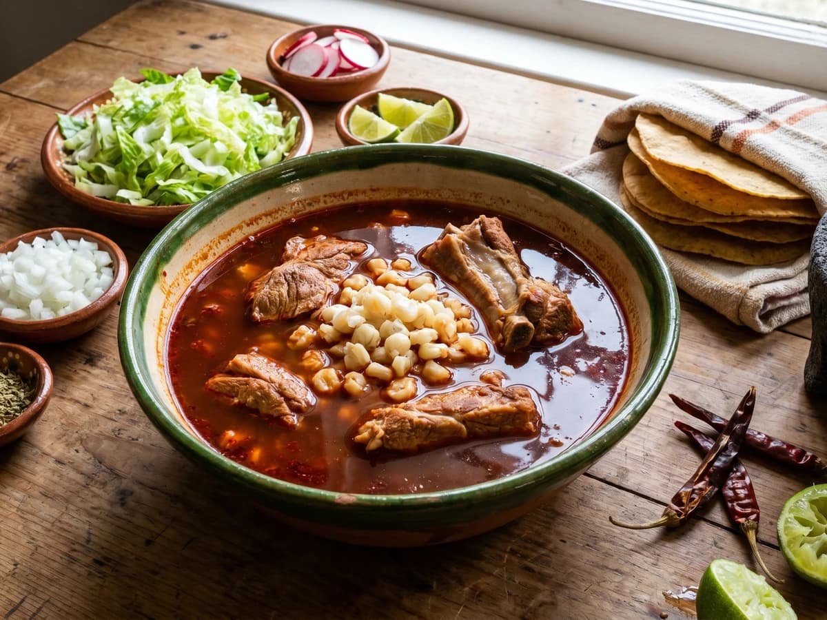 Jalisco Red Pozole (Pozole Rojo Tapatio)