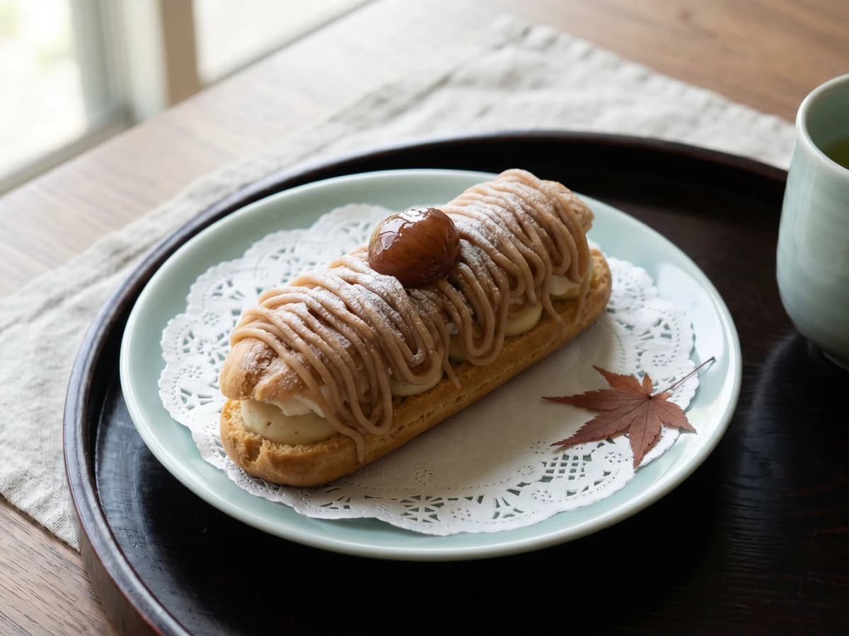 Mont Blanc Eclair (モンブランエクレア) - Chef Takumi
