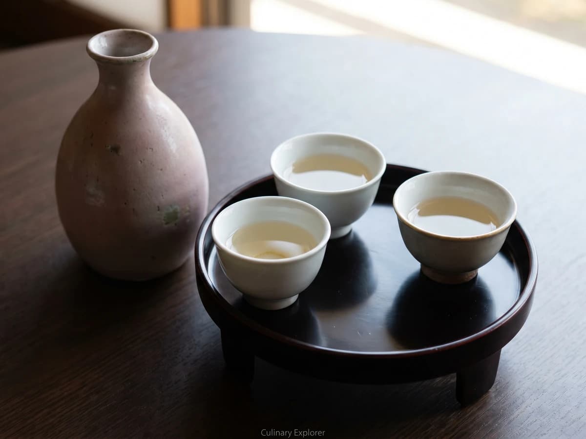 Nurukan (ぬる燗, body-warm sake) - Chef Takumi