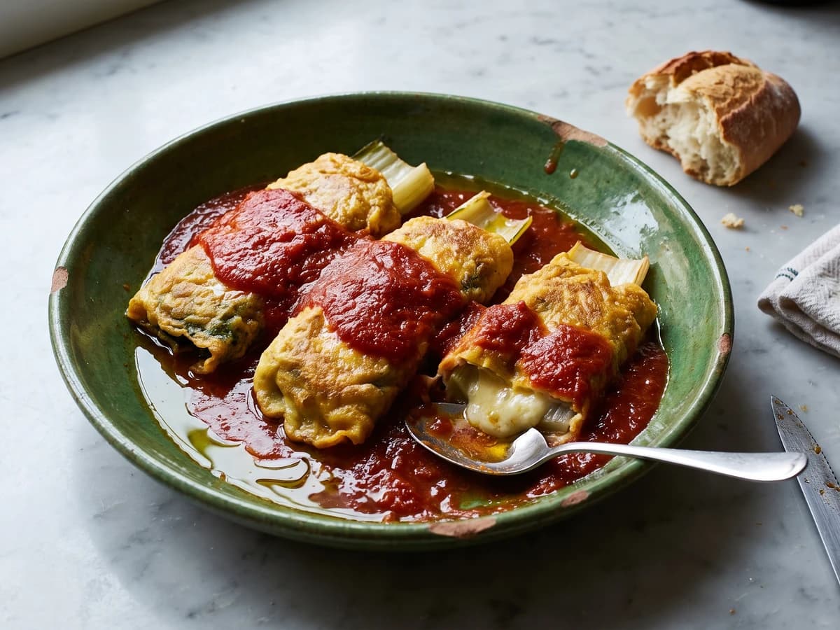 Pencas de Acelga Rellenas - Chef Isabel