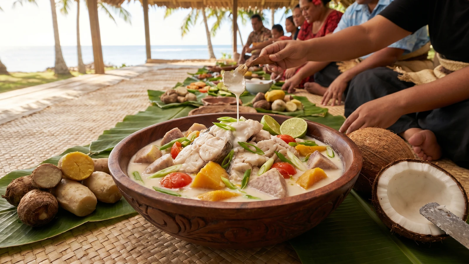 Kalapu Lolo (Tongan Fish Stew with Coconut Cream)