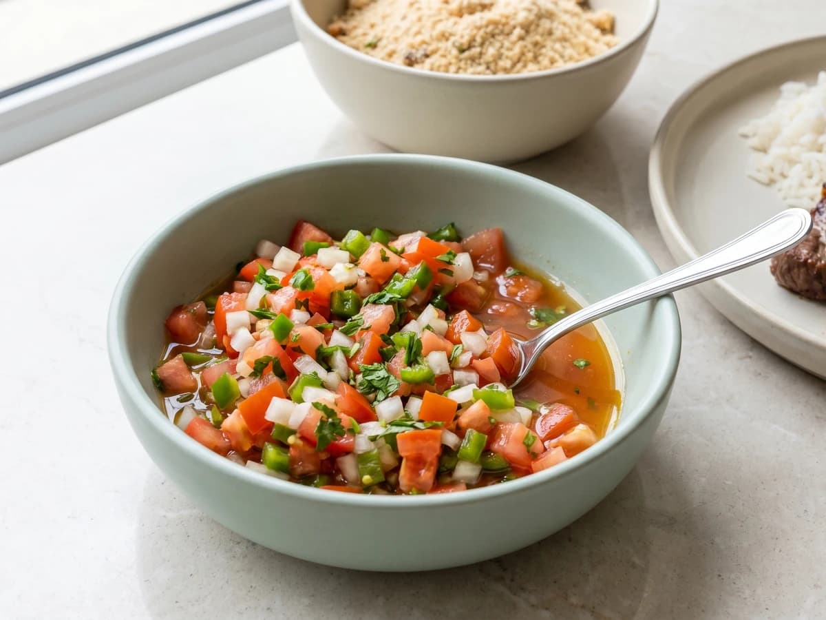 Vinagrete de Tomate e Cebola - Chef Juliana