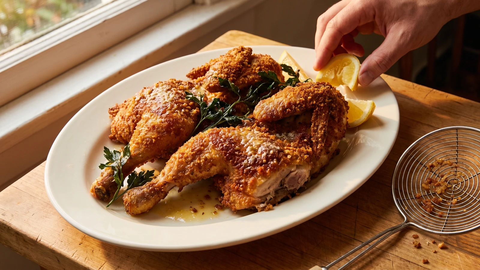 Poussins à la Viennoise