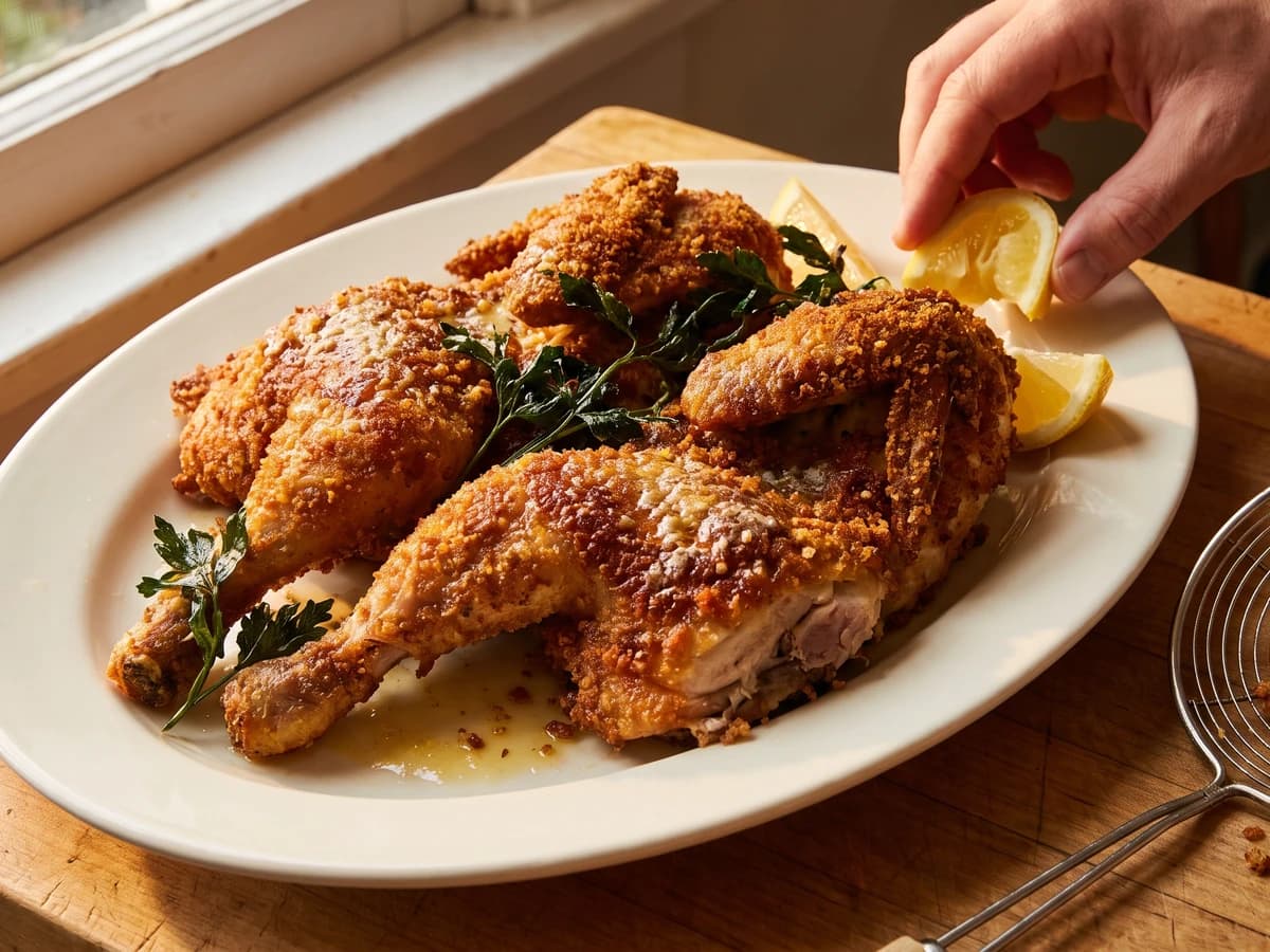Poussins à la Viennoise - Chef Juliette