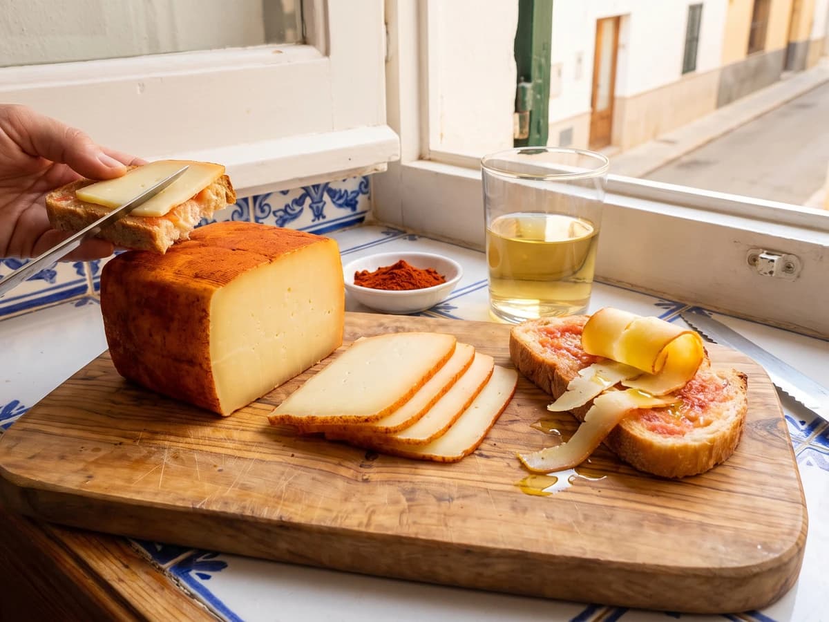 Queso Mahón-Menorca con Pan y Aceite - Chef Isabel