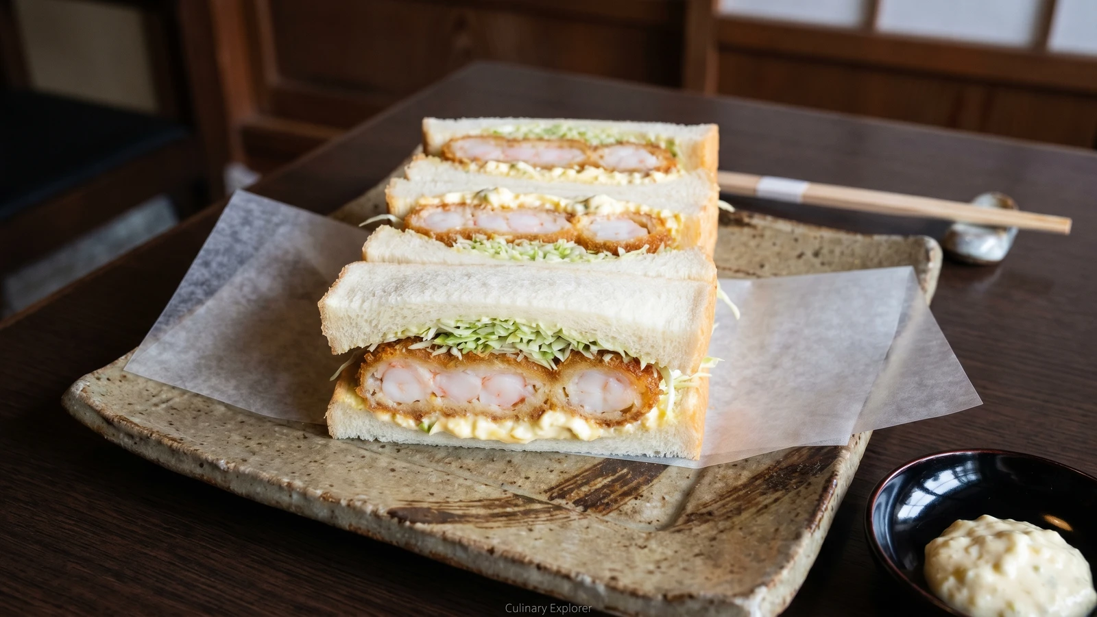 Ebi Katsu Sando (エビカツサンド, shrimp cutlet sandwich)