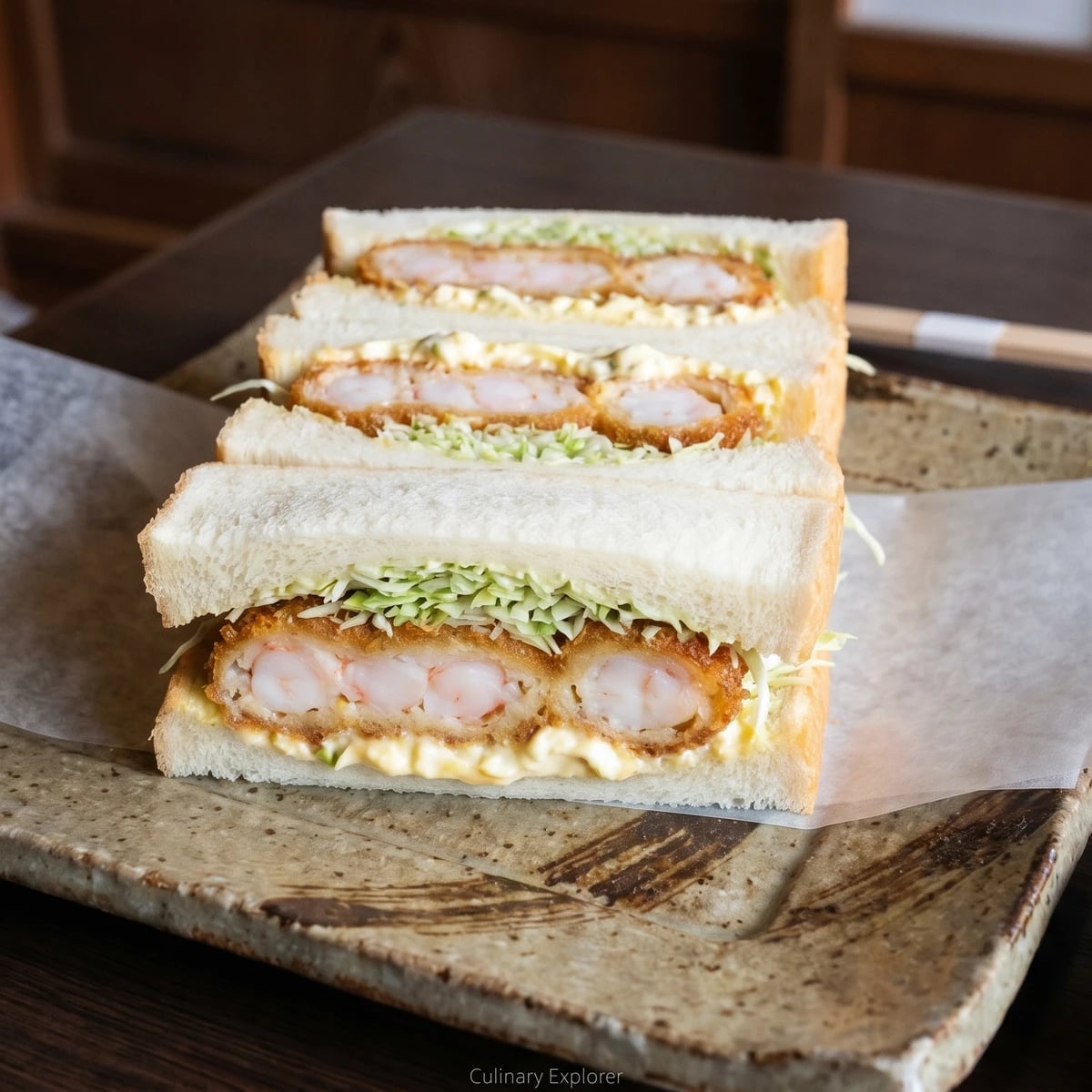 Ebi Katsu Sando (エビカツサンド, shrimp cutlet sandwich)