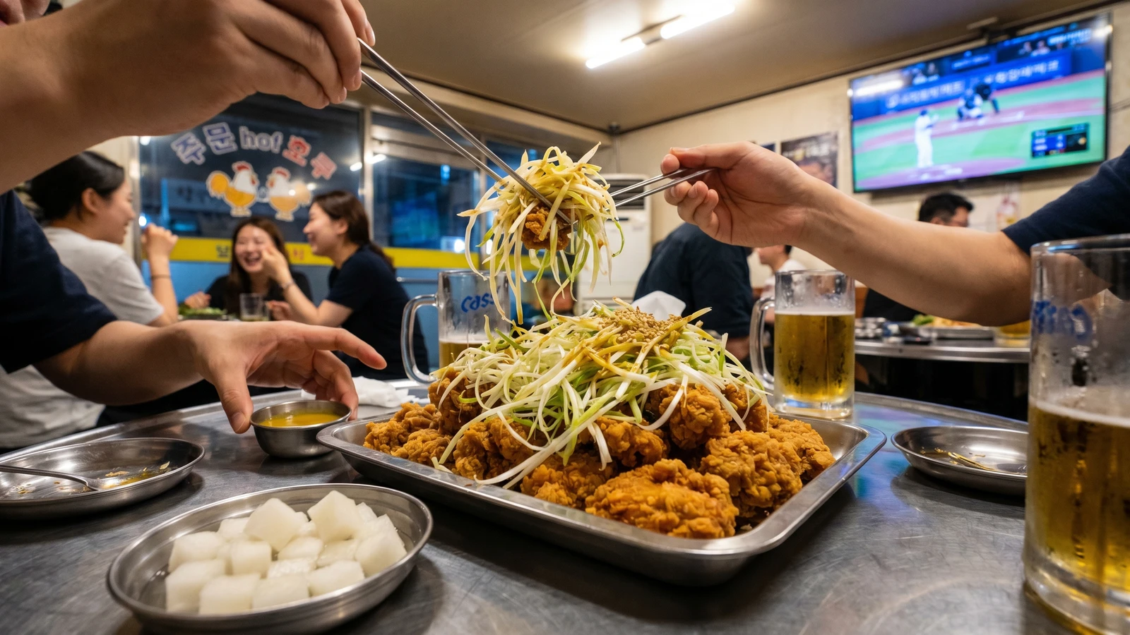 Padak (Scallion Fried Chicken)