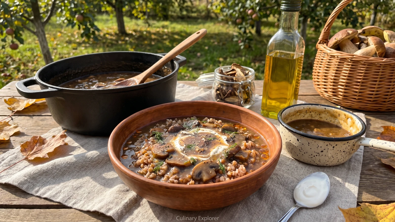 Hrybna Pidliva (грибна підлива, mushroom gravy)