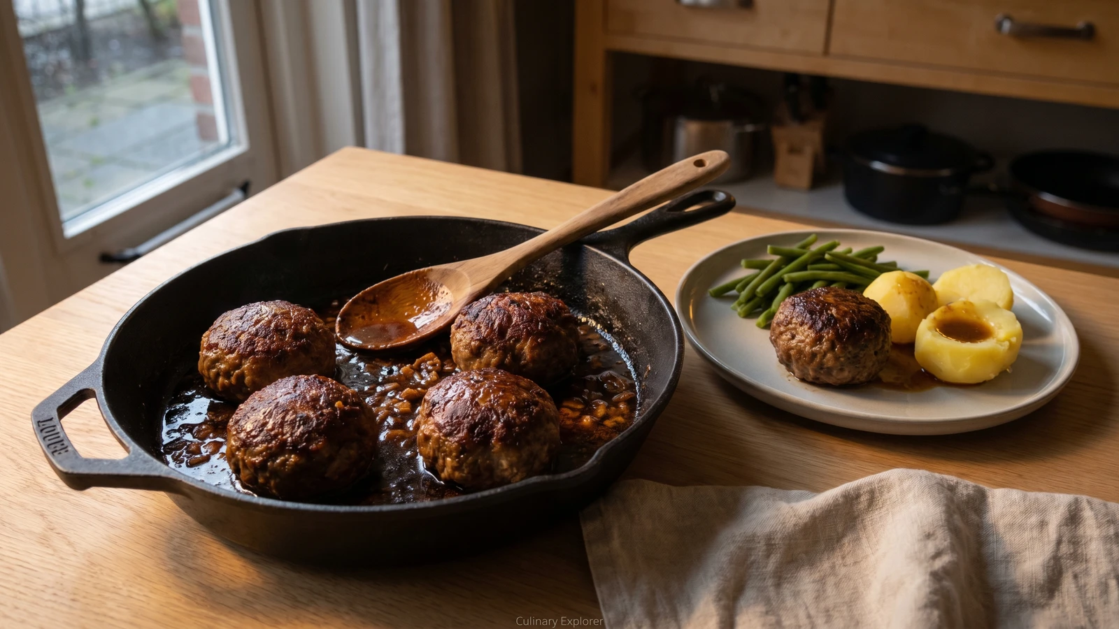 Gehaktballen in Jus