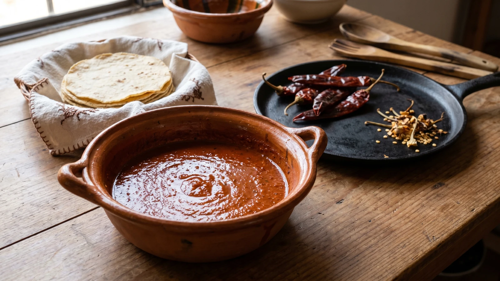 Salsa para Enchiladas Mineras (Guajillo en Manteca)
