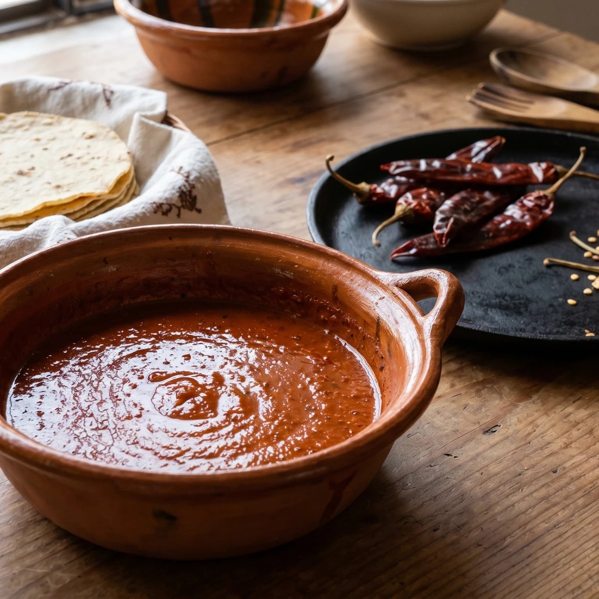 Salsa para Enchiladas Mineras (Guajillo en Manteca)