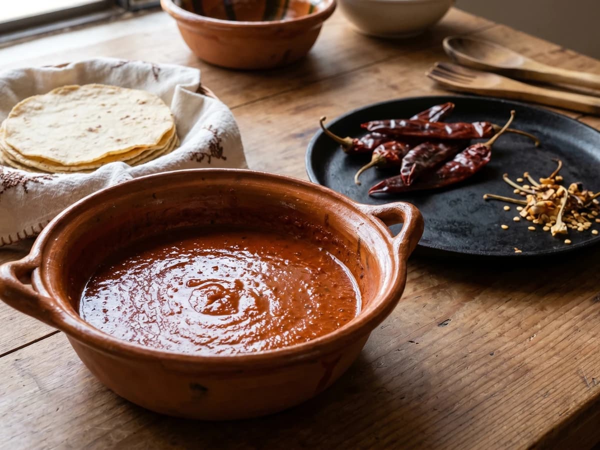 Salsa para Enchiladas Mineras (Guajillo en Manteca) - Chef Lupita