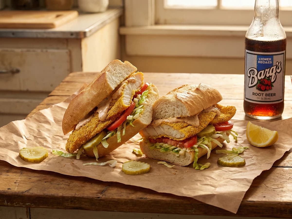 Southern Fried Catfish Po' Boy
