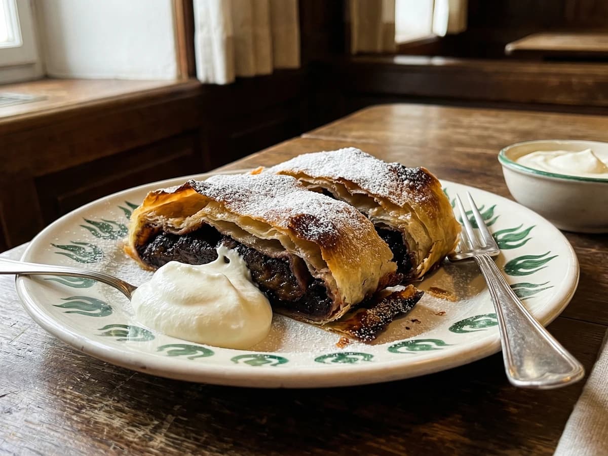 Powidlstrudel (Plum Butter Strudel) - Chef Elsa