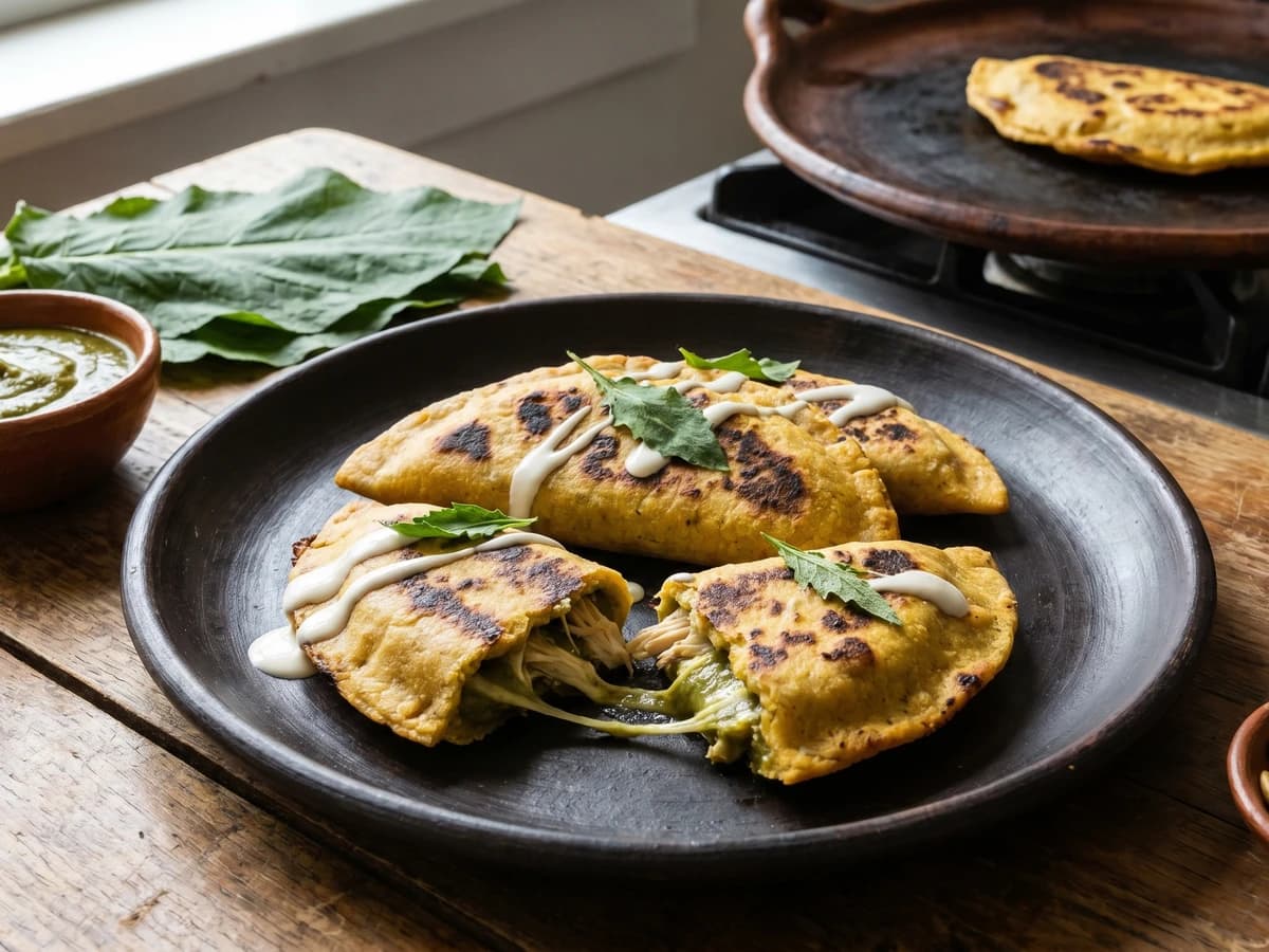 Empanadas Oaxaqueñas de Mole Verde