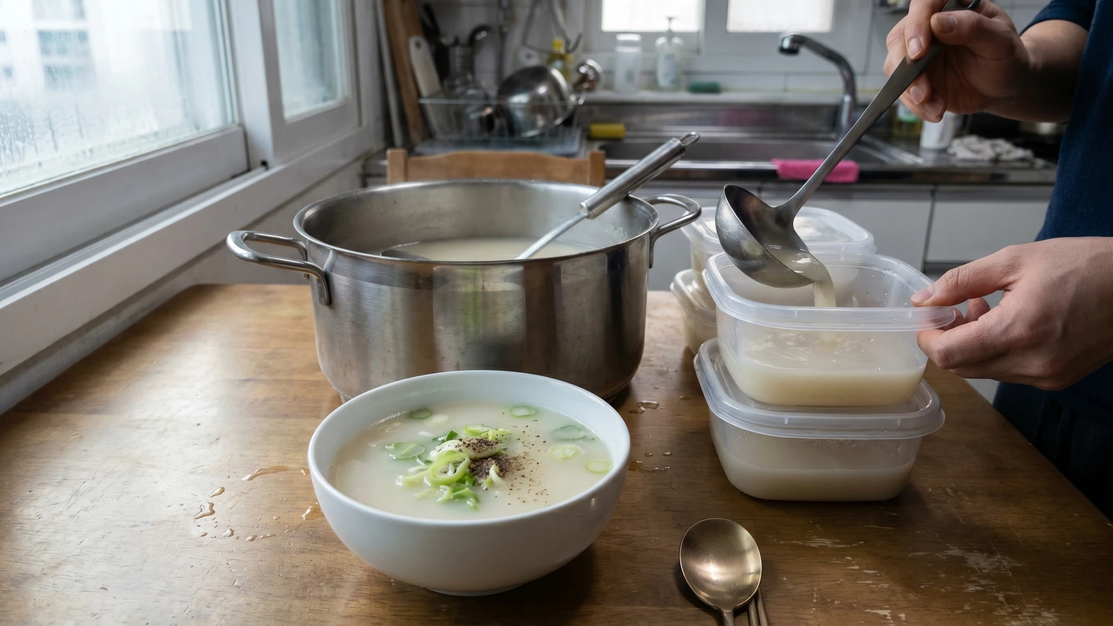 Sagol Yuksu (Beef Bone Broth)