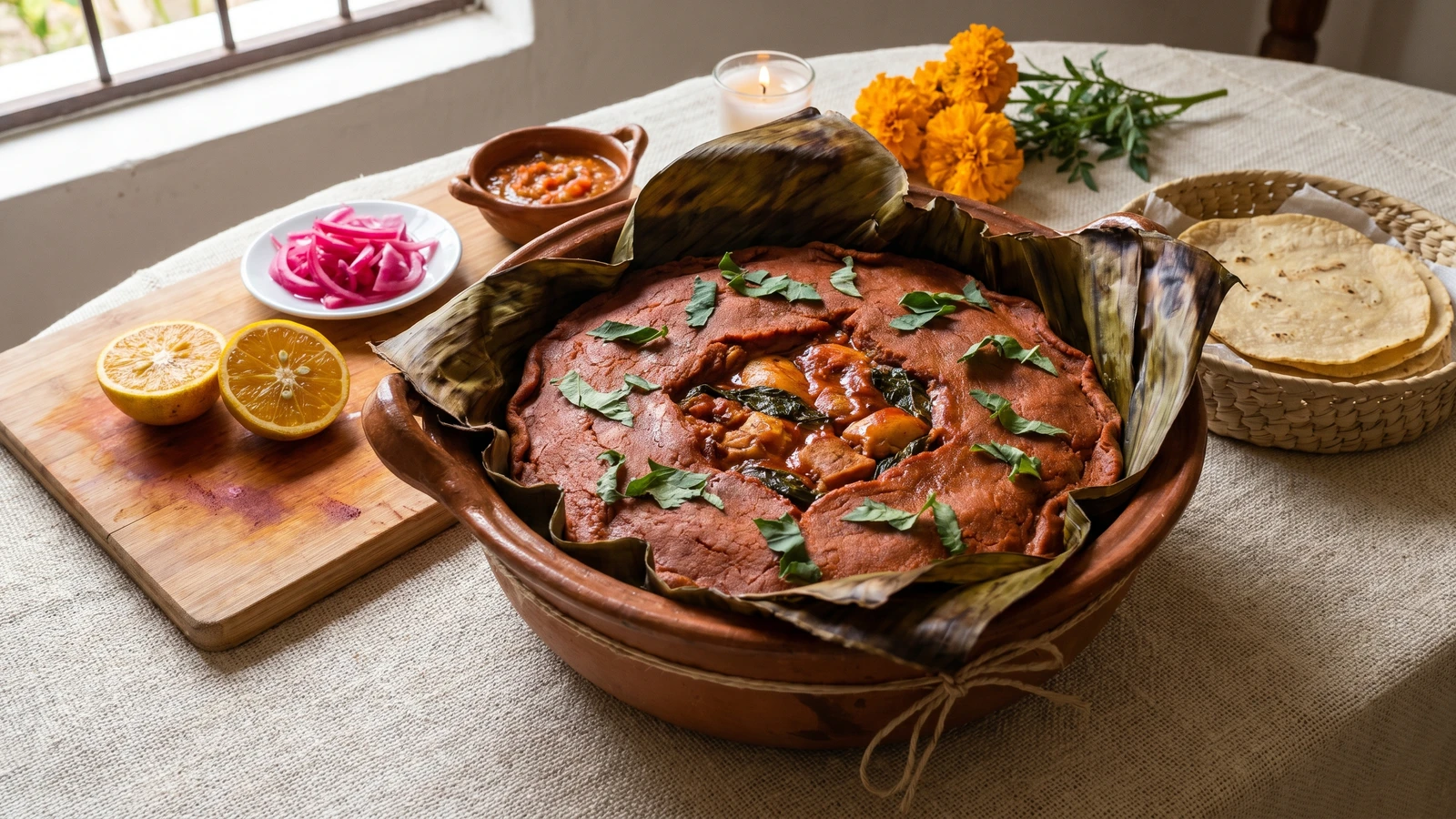 Mukbilpollo (Hanal Pixán Buried Tamal)