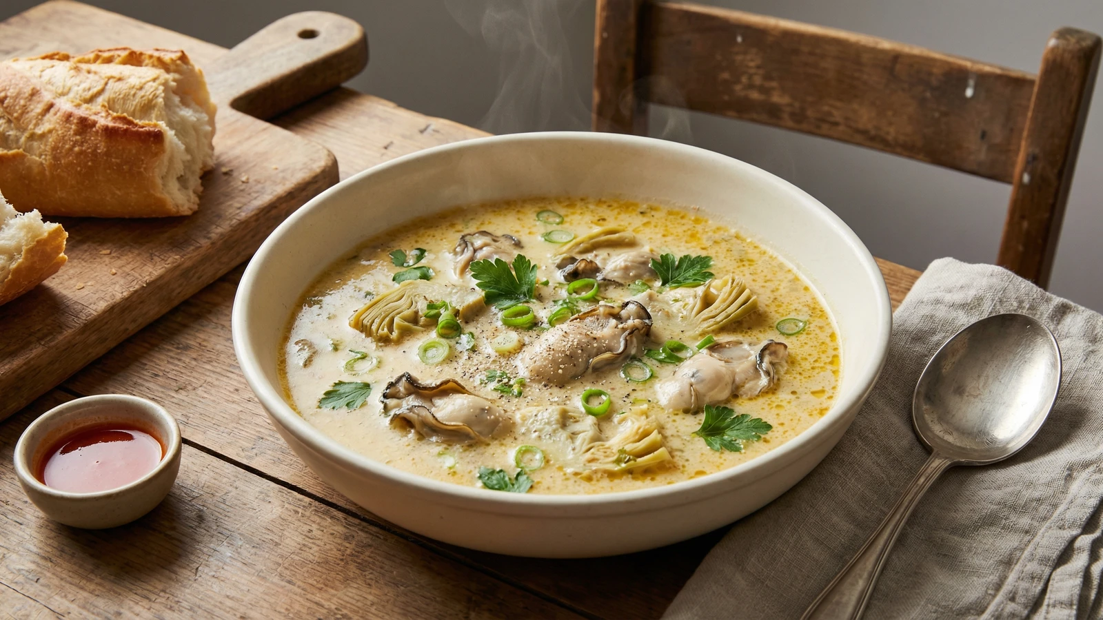 Oyster and Artichoke Soup