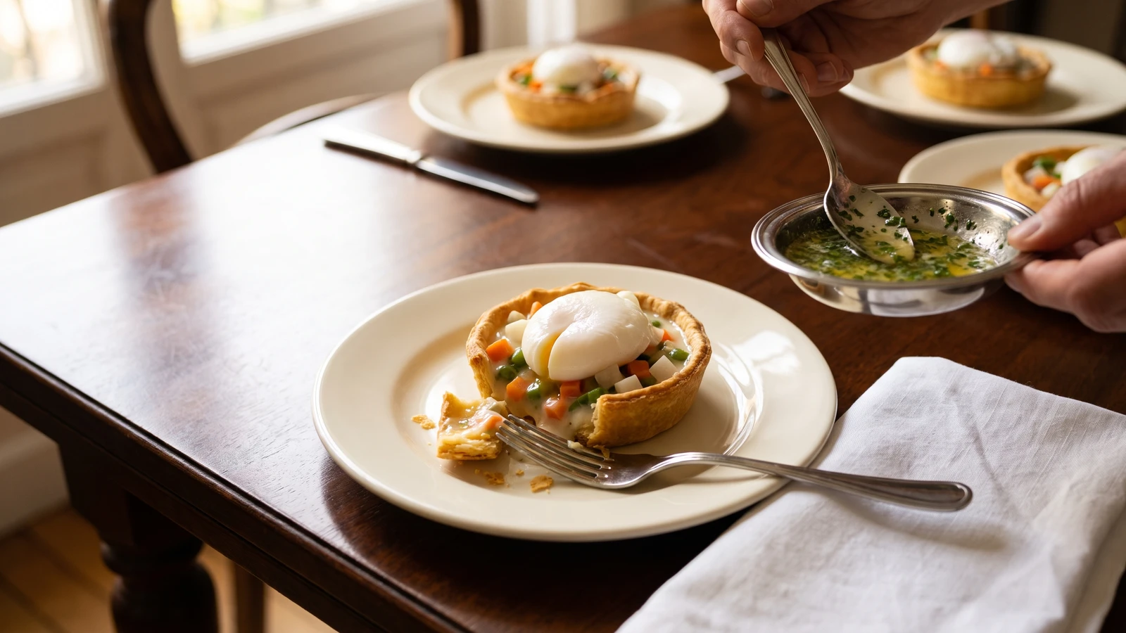 Poached Eggs Colbert