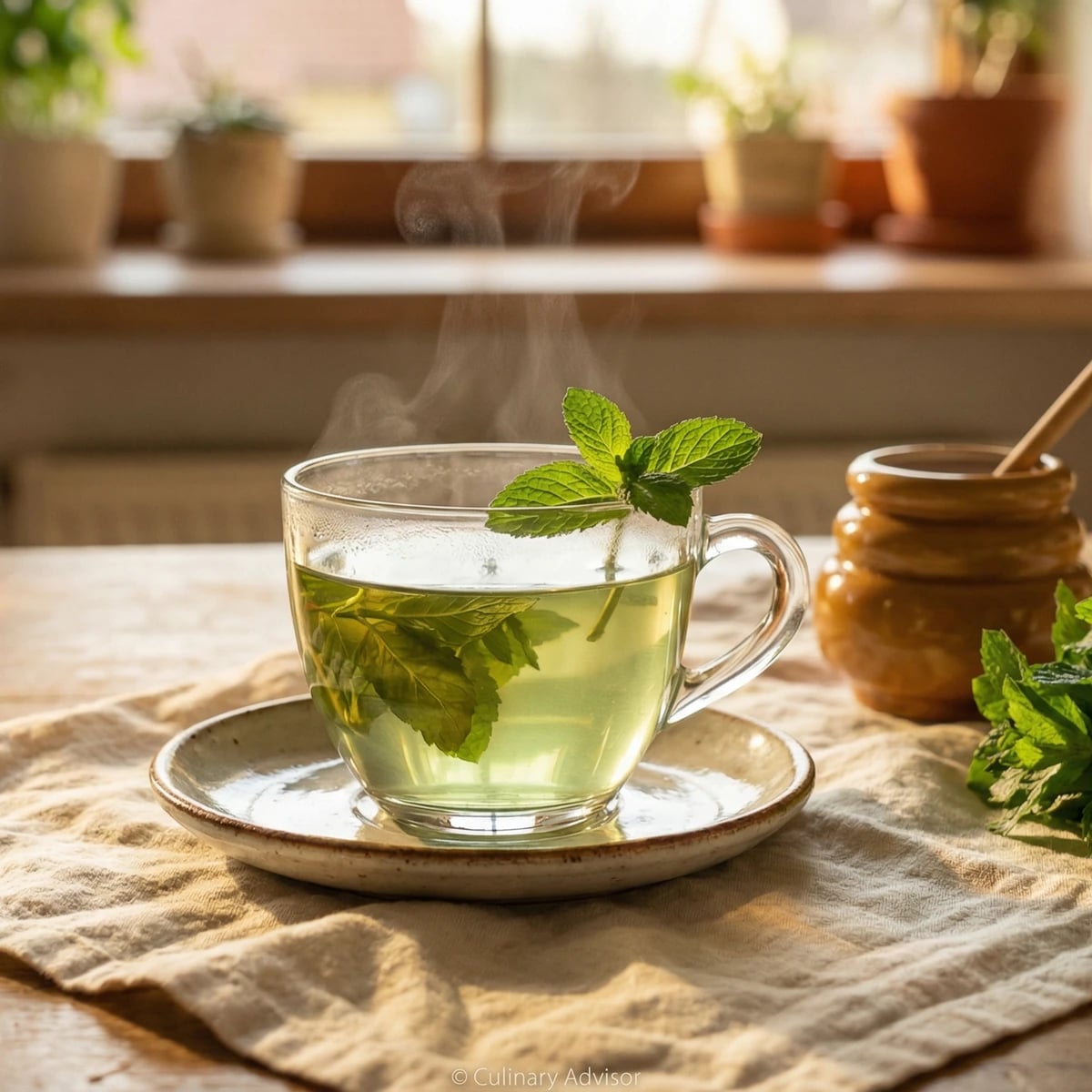 Fresh Garden Mint Tea
