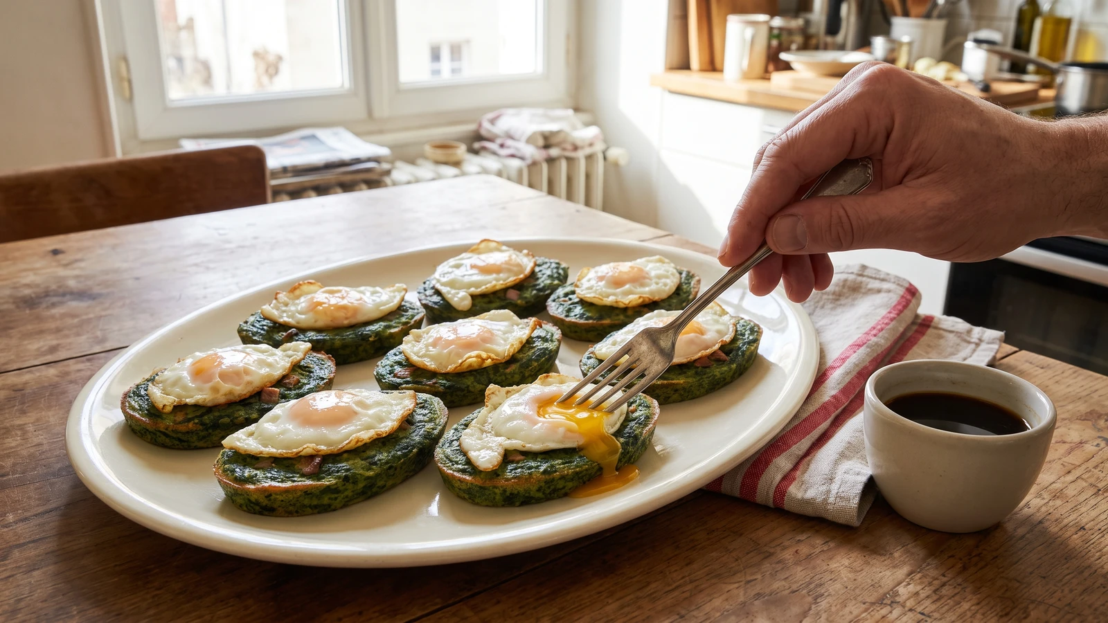 Fried Eggs à la Romaine