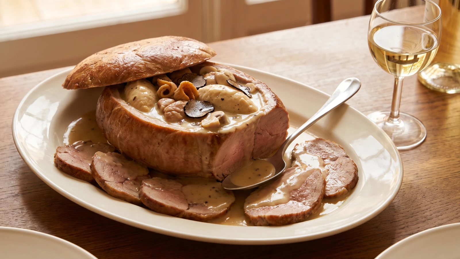 Noix de Veau en Surprise à la Toulousaine