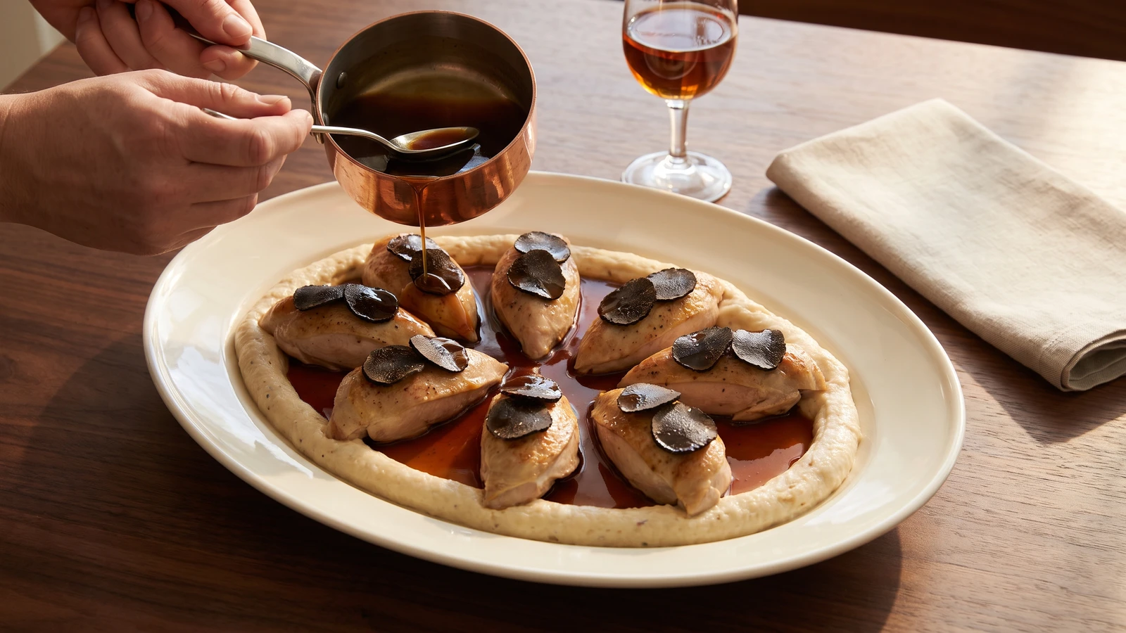 Suprêmes de Pigeonneaux aux Truffes