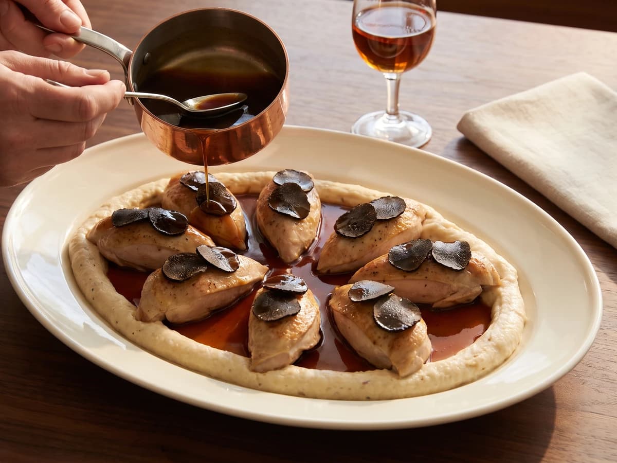 Suprêmes de Pigeonneaux aux Truffes