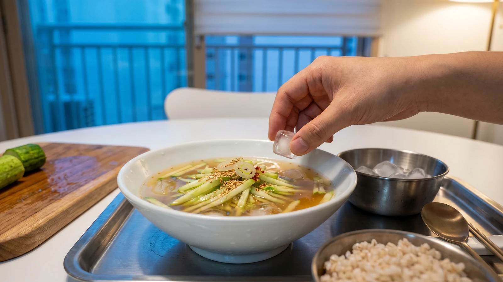 Oi-naengguk (Cold Cucumber Soup)