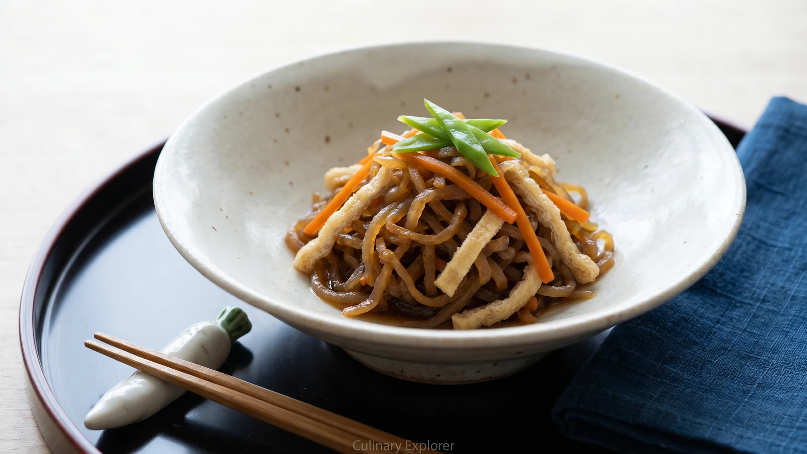 Simmered Dried Daikon (切り干し大根の煮物, Kiriboshi Daikon no Nimono)